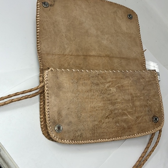 Vintage Python Snakeskin and Natural Leather Shoulder Bag - Picture 9 of 14